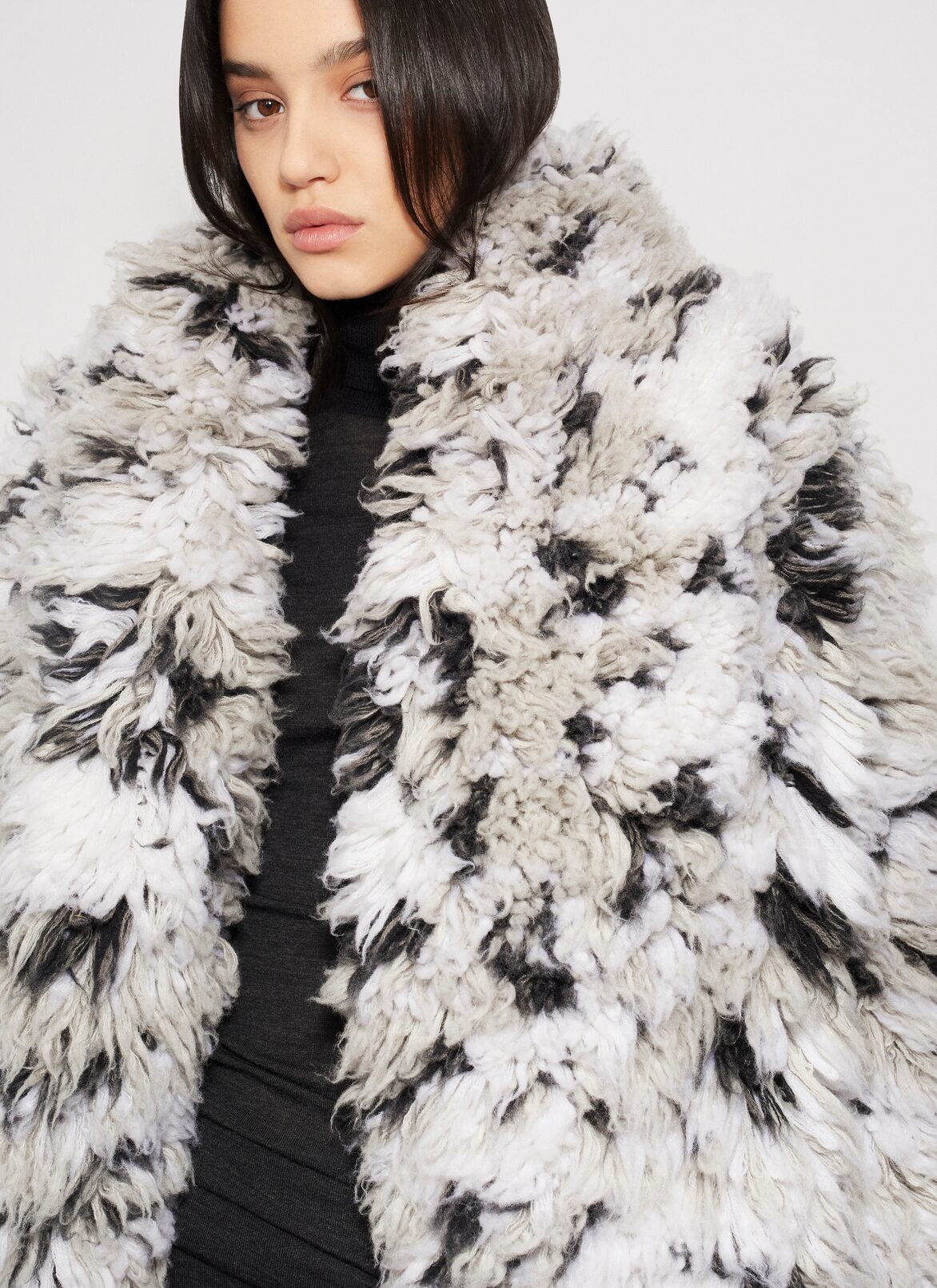 KNITTED LYNX COAT ALAÏA  KNITTED LYNX COAT